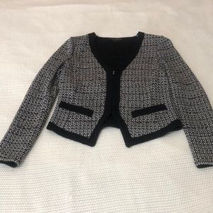 St.John black and white knit jacket. Size 4
